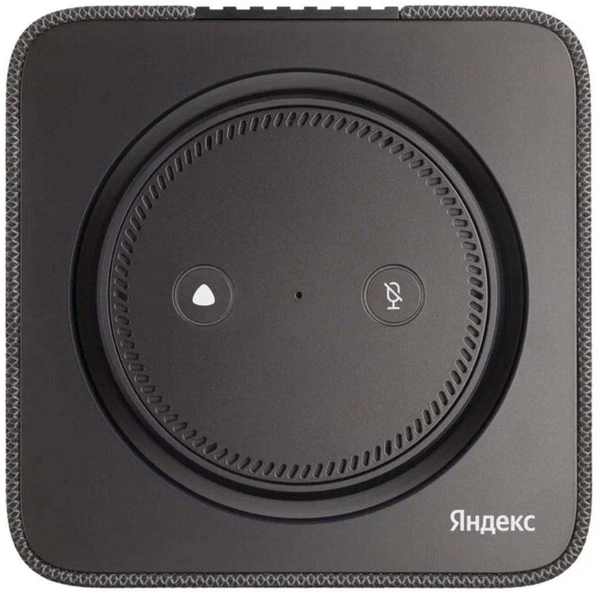 Умная колонка Яндекс Станция Макс с Алисой, Zigbee, 65 Вт, Wi-Fi, BT, 4K, пульт ДУ, черная