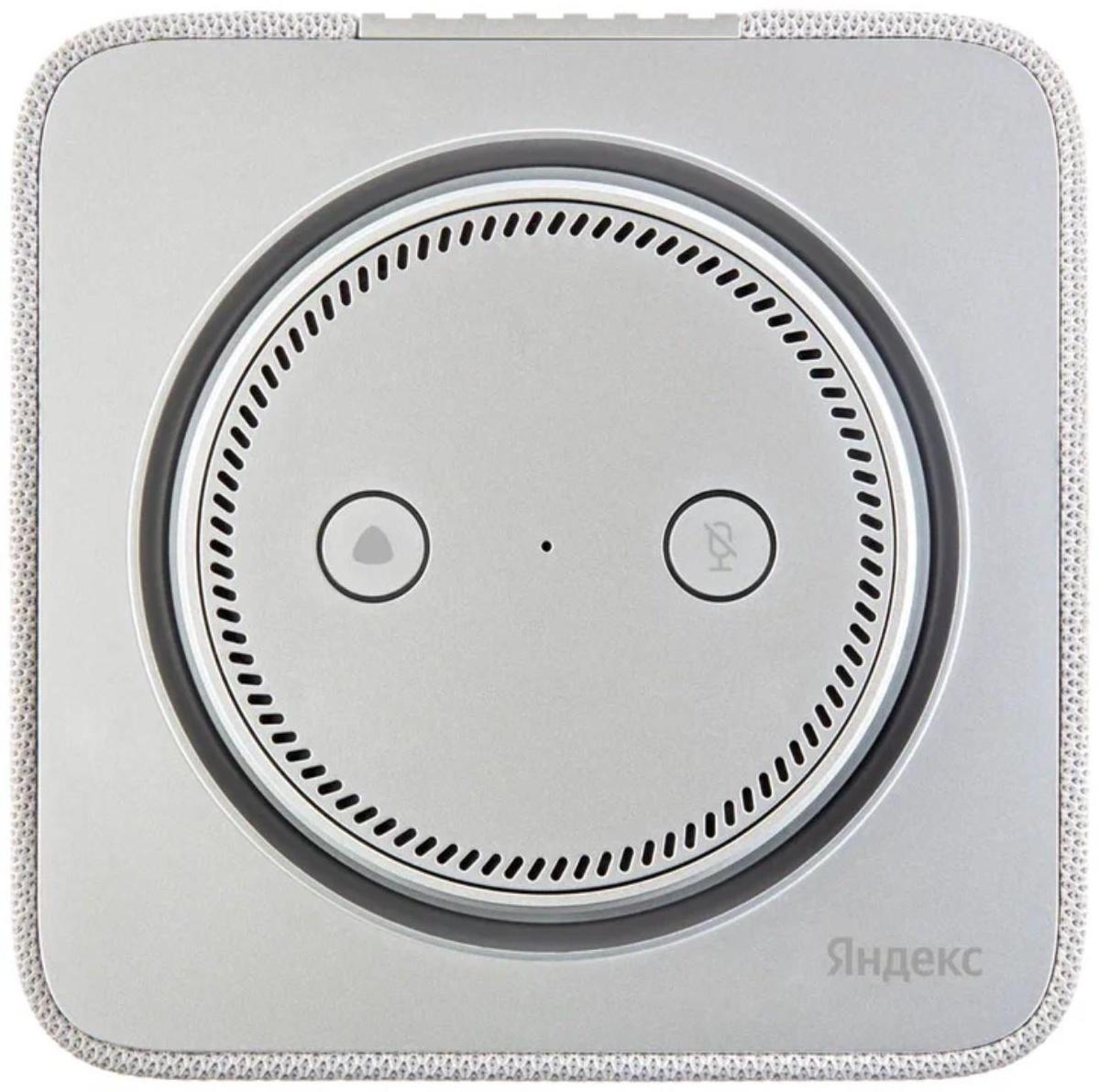 Умная колонка Яндекс Станция Макс с Алисой, Zigbee, 65 Вт, Wi-Fi, BT, 4K, пульт ДУ, серая