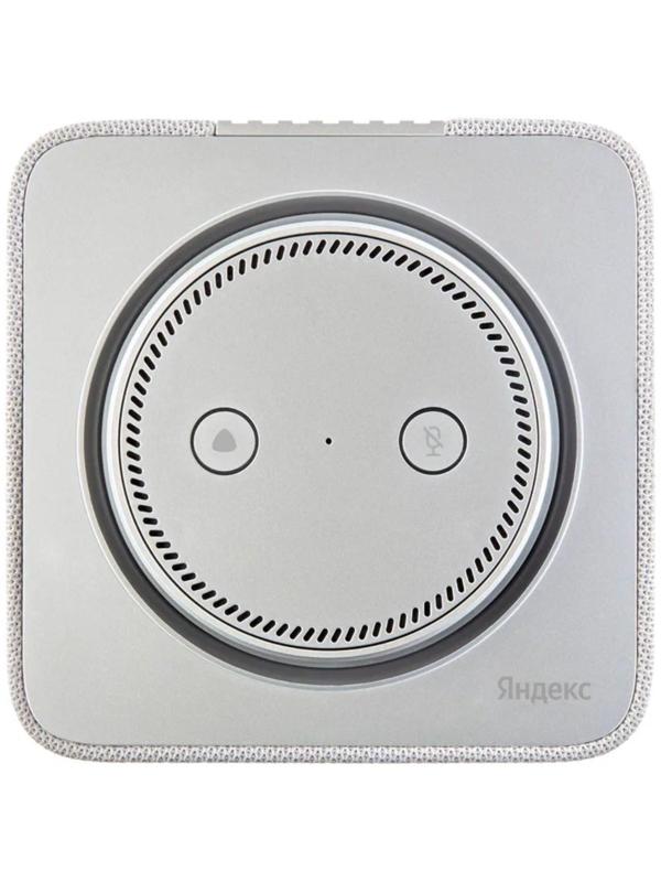 Умная колонка Яндекс Станция Макс с Алисой, Zigbee, 65 Вт, Wi-Fi, BT, 4K, пульт ДУ, серая