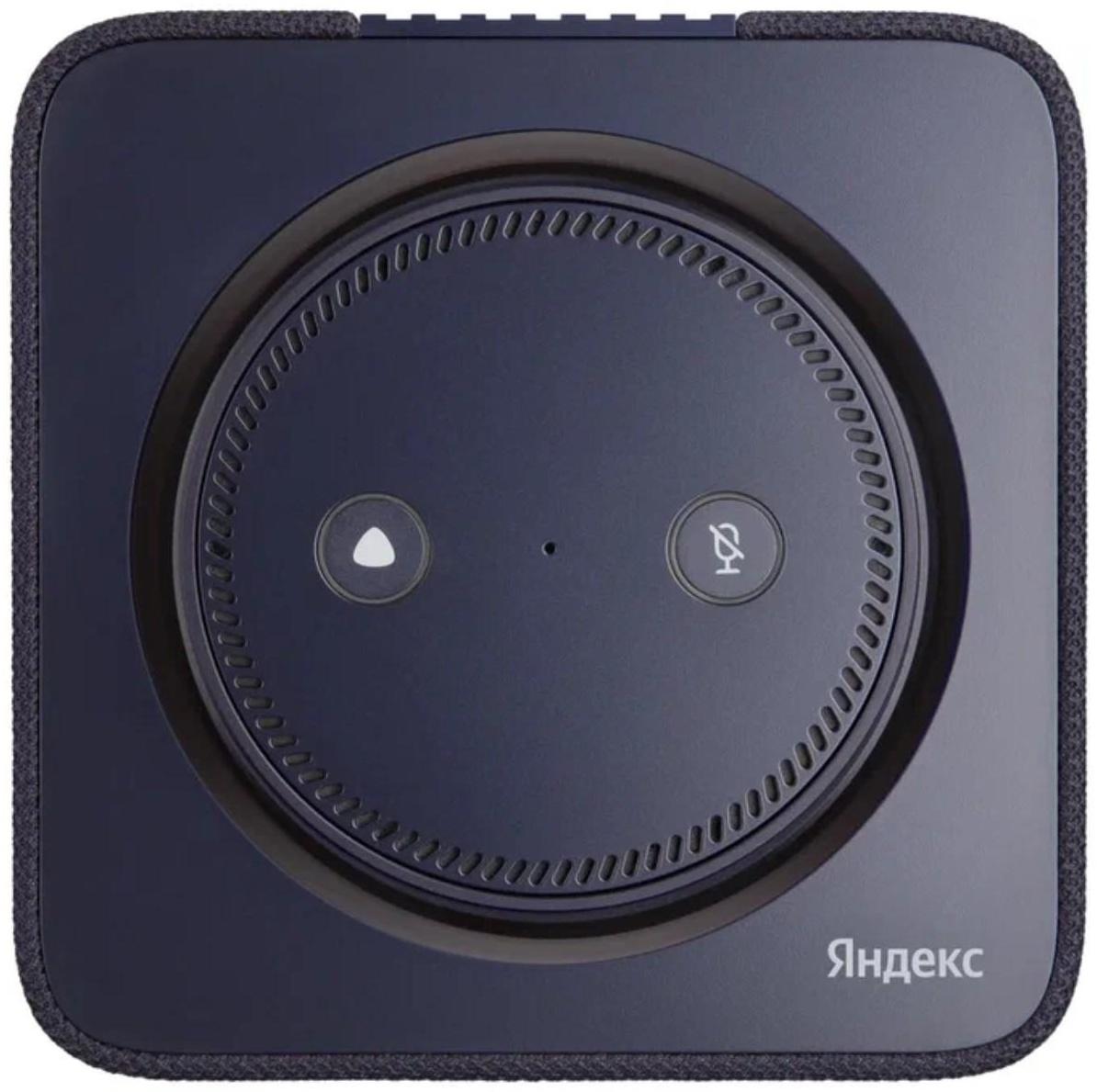 Умная колонка Яндекс Станция Макс с Алисой, Zigbee, 65 Вт, Wi-Fi, BT, 4K, пульт ДУ, синяя