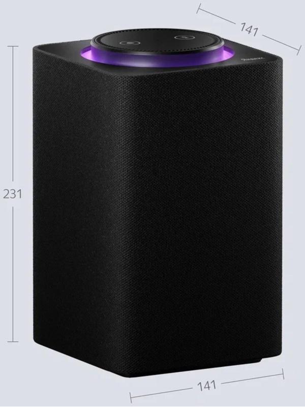 Умная колонка Яндекс Станция Макс с Алисой, Zigbee, 65 Вт, Wi-Fi, BT, 4K, пульт ДУ, синяя