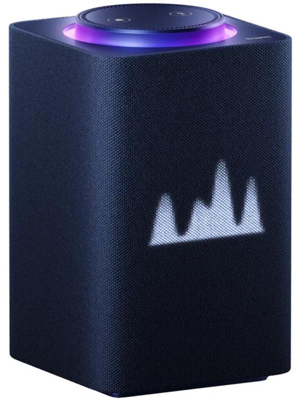 Умная колонка Яндекс Станция Макс с Алисой, Zigbee, 65 Вт, Wi-Fi, BT, 4K, пульт ДУ, синяя