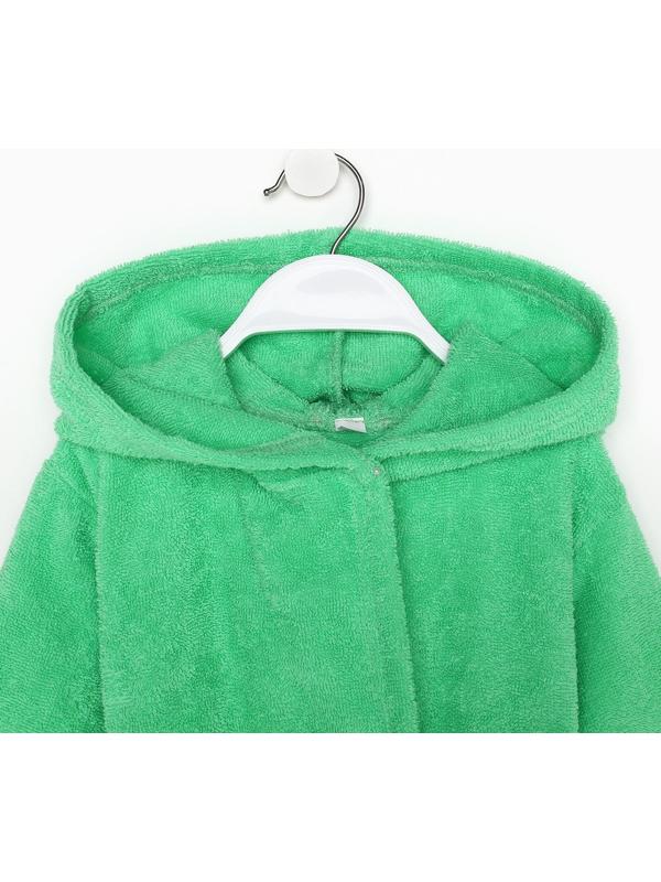 Халат махровый детский, размер 32, цвет зелёный, 320 г/м2, хлопок 100% с AIRO