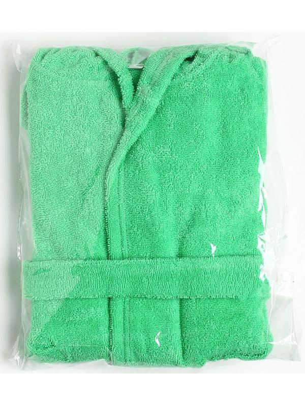 Халат махровый детский, размер 32, цвет зелёный, 320 г/м2, хлопок 100% с AIRO