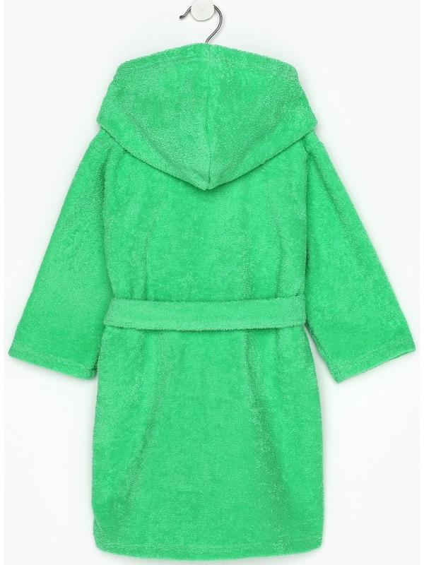 Халат махровый детский, размер 32, цвет зелёный, 320 г/м2, хлопок 100% с AIRO