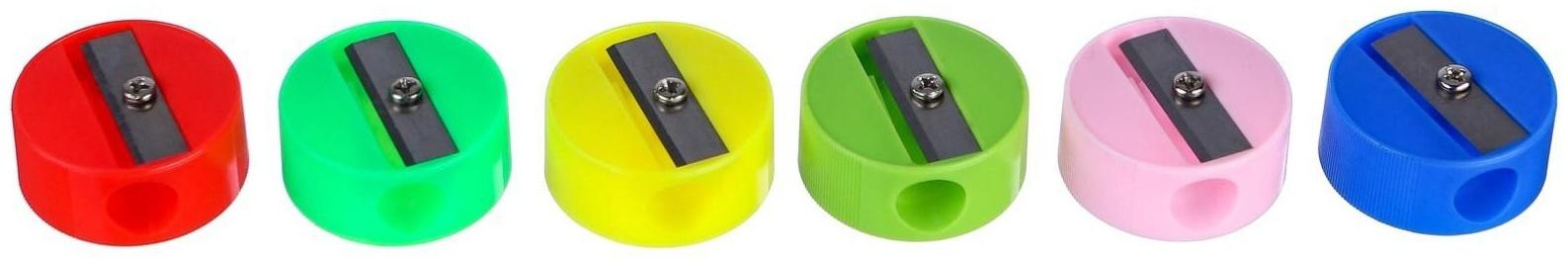 Точилка пластиковая «Круглая», МИКС, Мстители