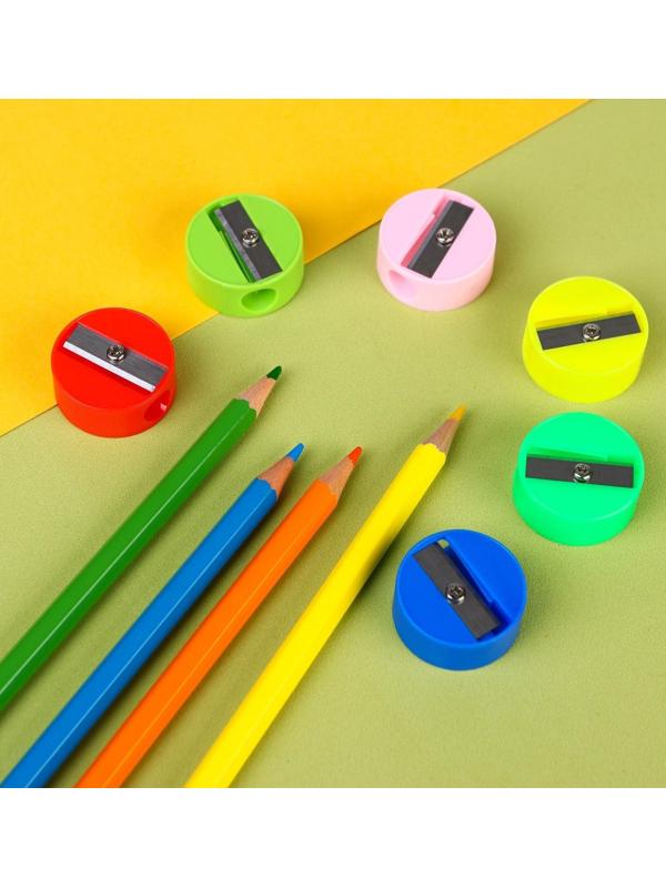 Точилка пластиковая «Круглая», МИКС, Мстители