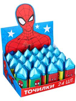 Точилка с ластиком, пластиковая, Человек-паук