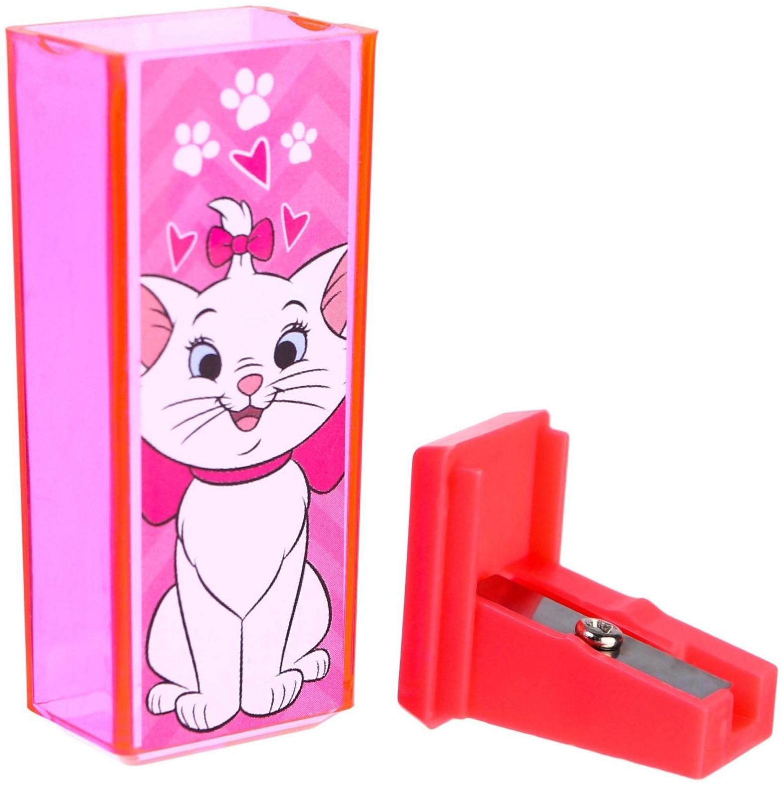 Точилка пластиковая прямоугольная, Коты аристократы