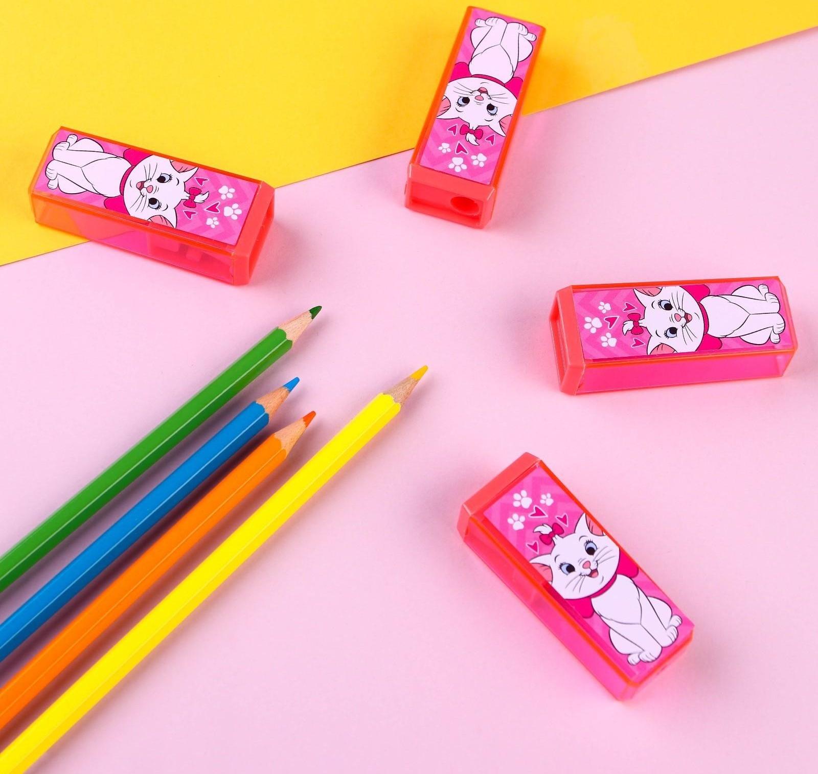 Точилка пластиковая прямоугольная, Коты аристократы