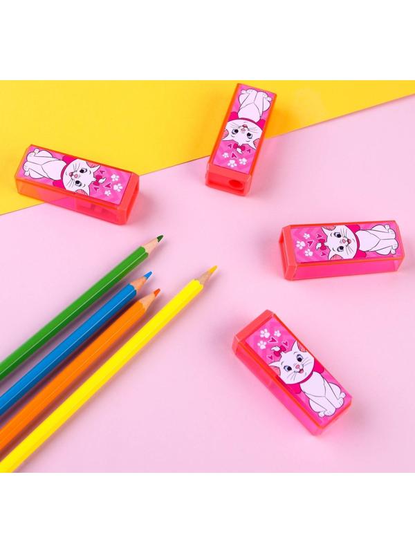 Точилка пластиковая прямоугольная, Коты аристократы