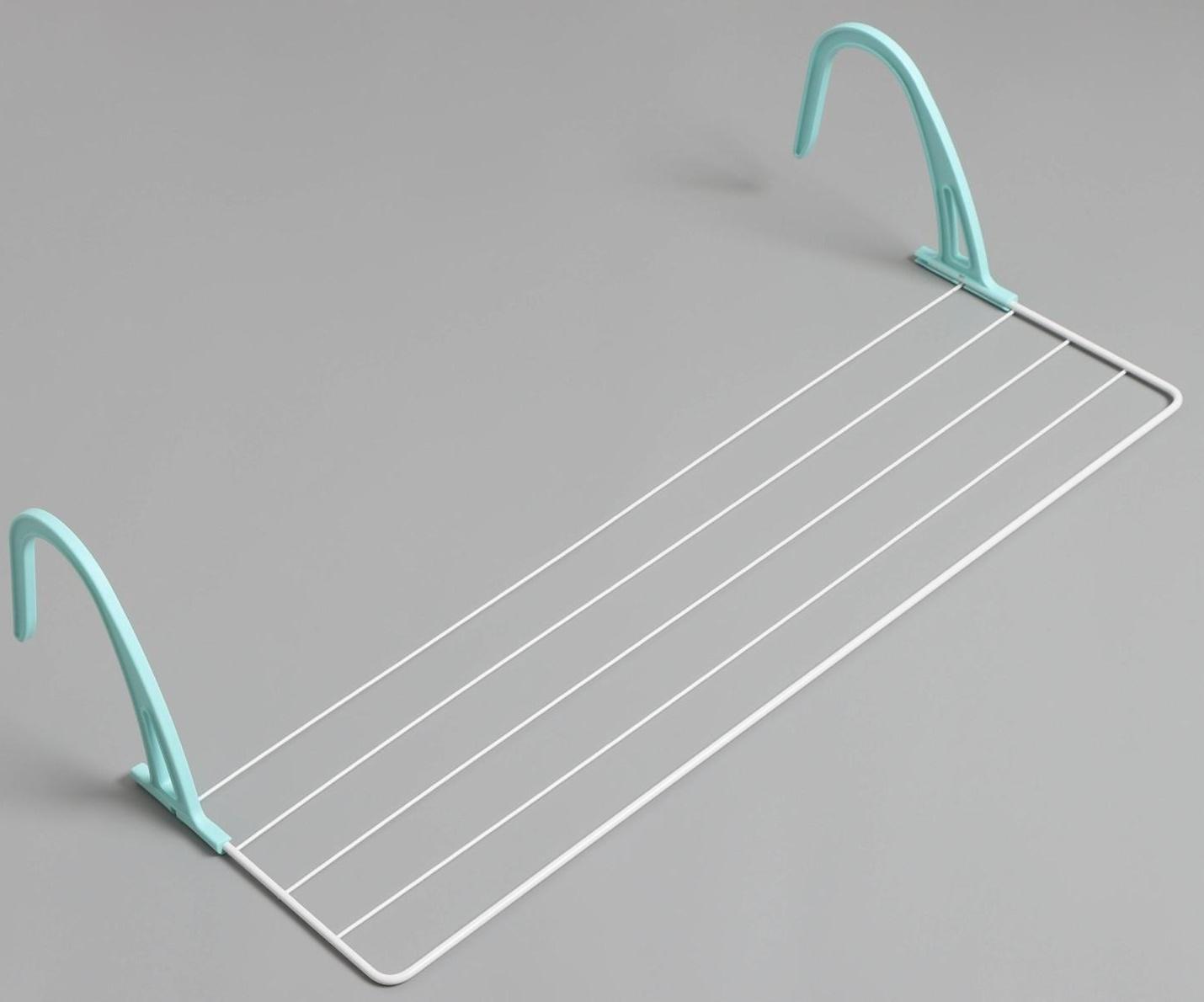 Сушилка для белья на радиатор, 65×23,5×18 см, цвет белый