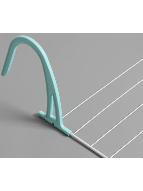 Сушилка для белья на радиатор, 65×23,5×18 см, цвет белый