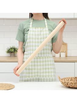 Скалка прямая Доляна, 70×4,3 см, берёза