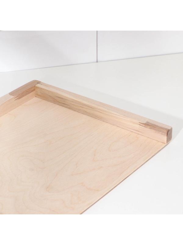 Доска пельменная с бортиками+ скалка прямая, доска 38x30,скалка 36x3,5 см