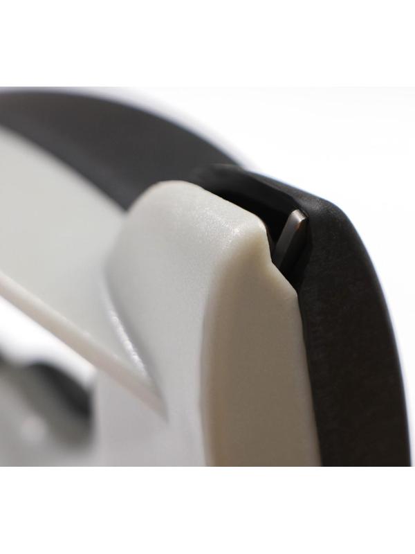 Точилка для ножей Доляна «Блеки», 14 см, цвет черно-серый