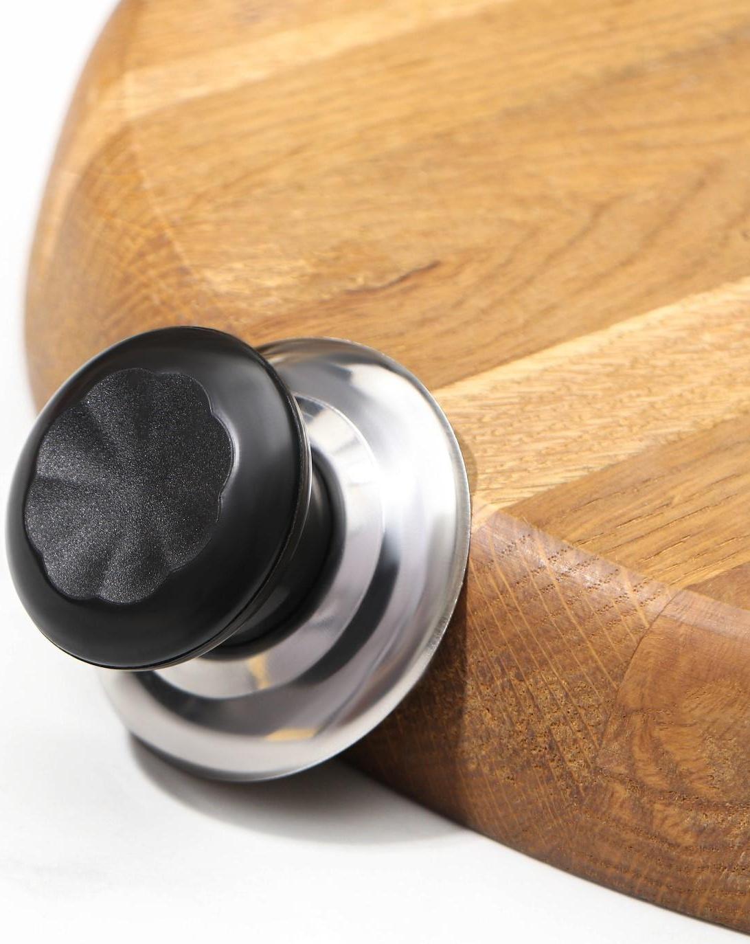 Ручка для крышки на посуду Доляна «Гевни», d=4,5 см, цвет черный