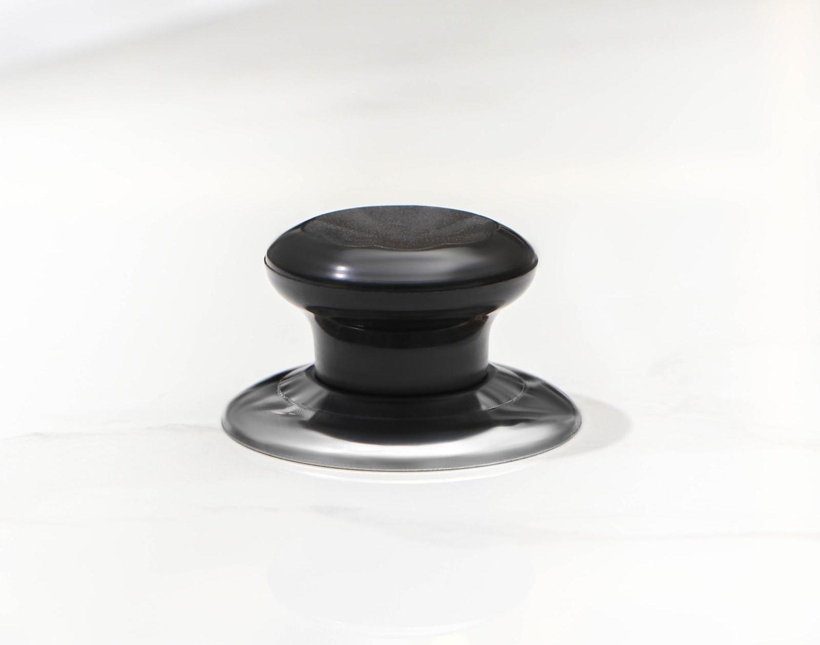 Ручка для крышки на посуду Доляна «Гевни», d=4,5 см, цвет черный