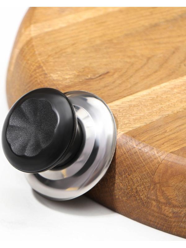 Ручка для крышки на посуду Доляна «Гевни», d=4,5 см, цвет черный