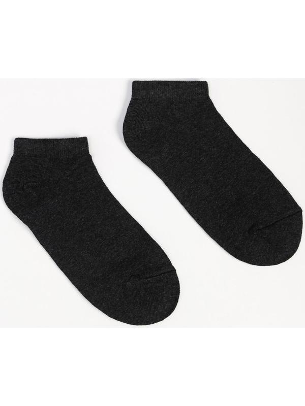 Носки мужские укороченные, цвет асфальт, размер 25