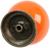 Ручка кнопка DOME Ceramics 003, керамическая, оранжевая