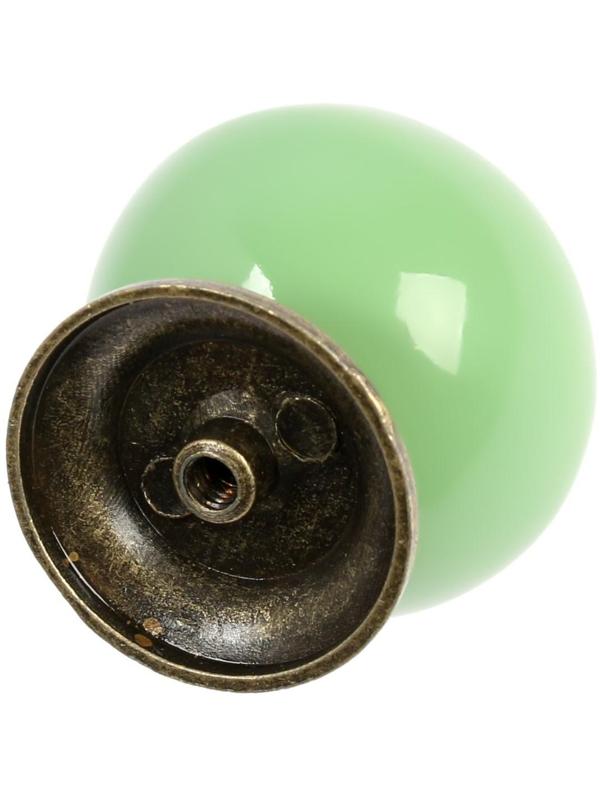 Ручка кнопка DOME Ceramics 003, керамическая, зеленая