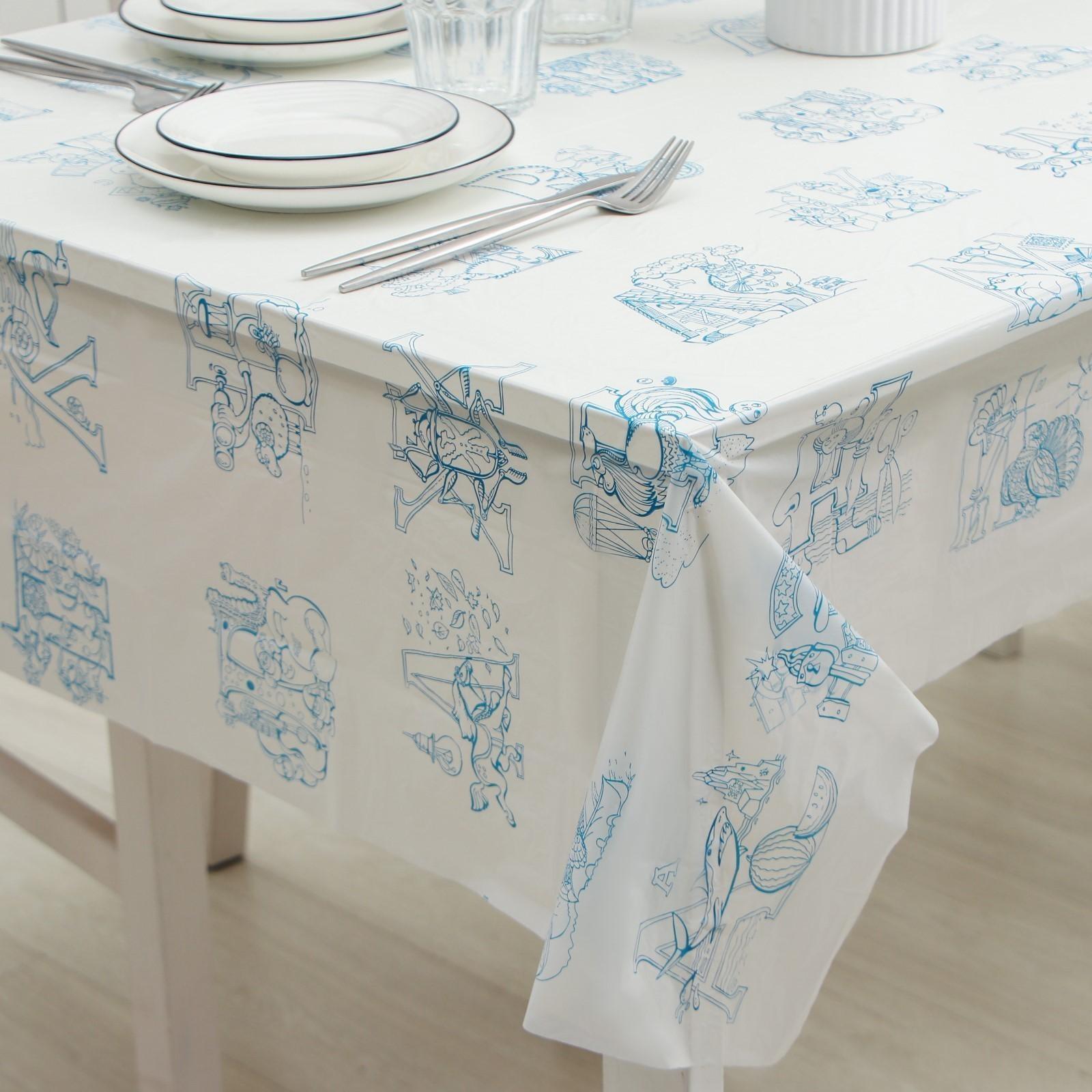 Скатерть-раскраска одноразовая детская «Вкусный алфавит», 110×150 см