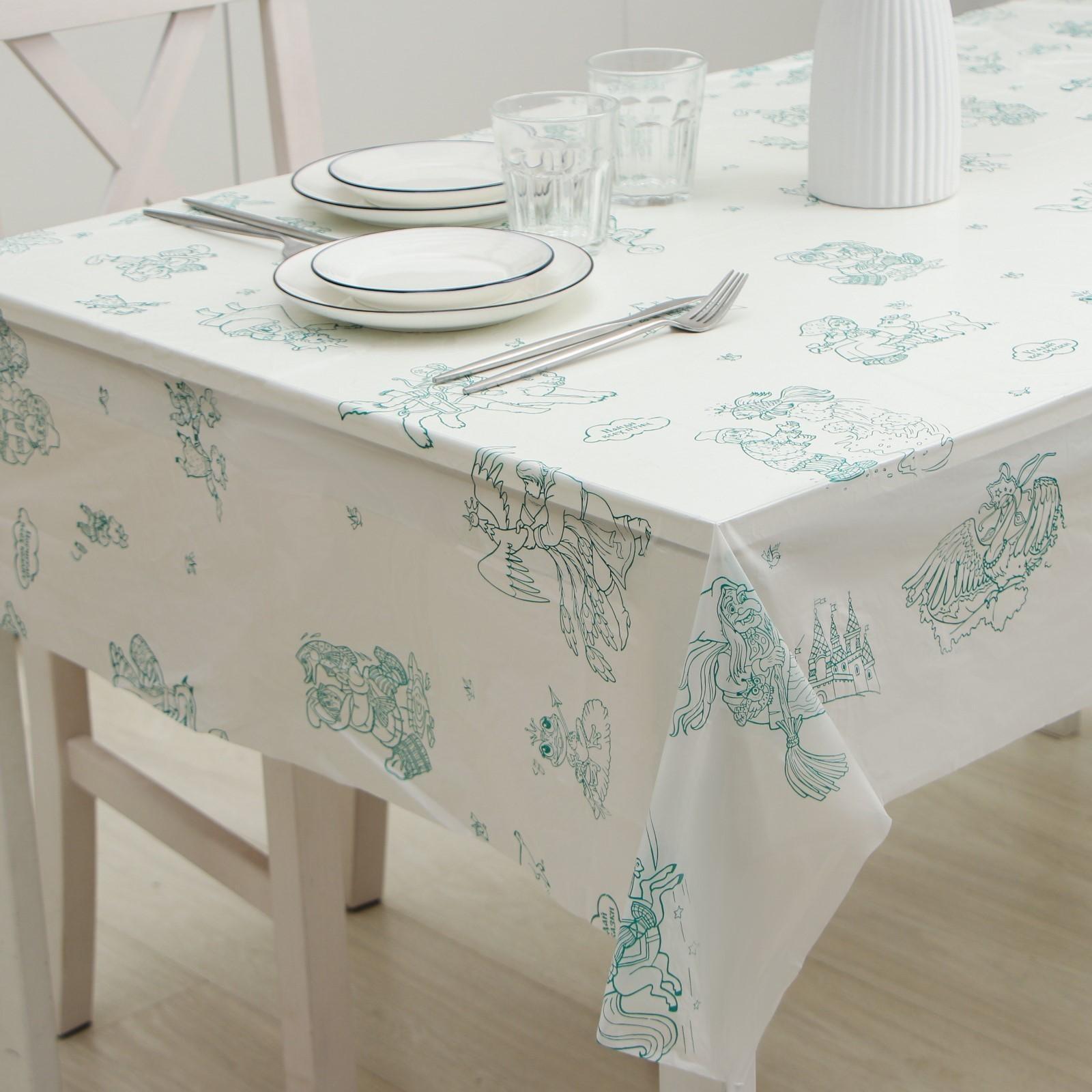 Скатерть-раскраска одноразовая детская «В гостях у сказки», 110×150 см