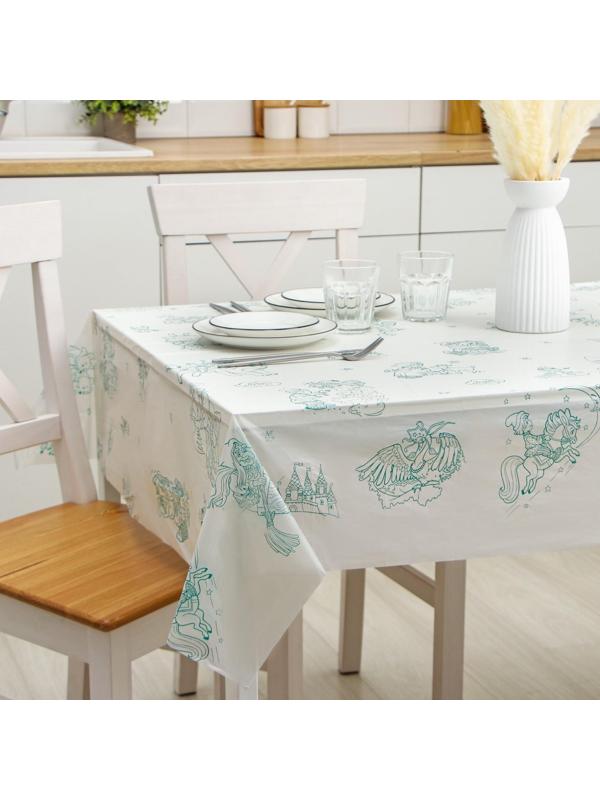 Скатерть-раскраска одноразовая детская «В гостях у сказки», 110×150 см