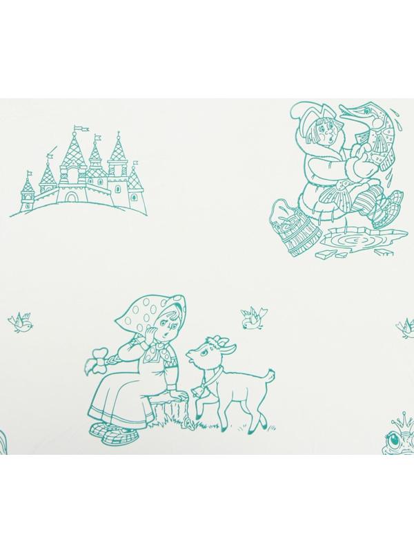 Скатерть-раскраска одноразовая детская «В гостях у сказки», 110×150 см