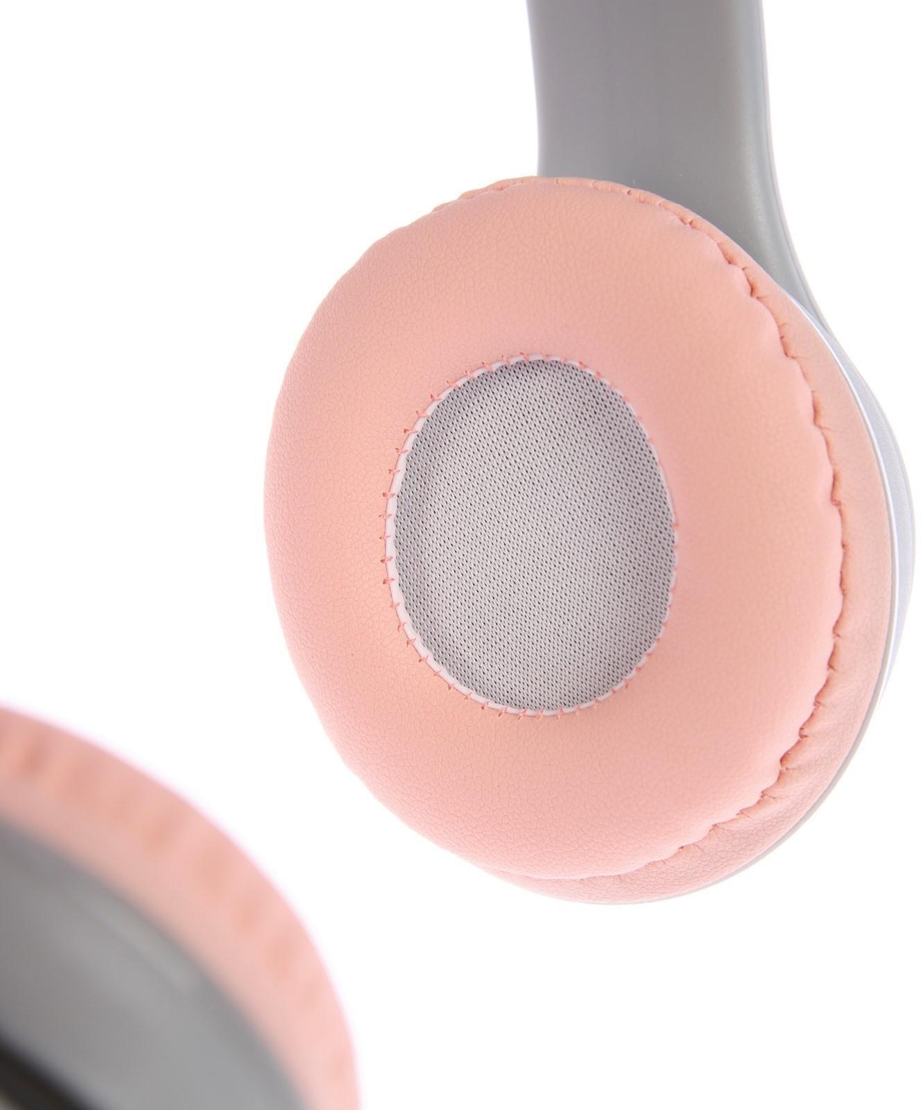 Наушники P47M, беспроводные, полноразмерные, BT, microSD, микрофон, AUX, с ушками, белые