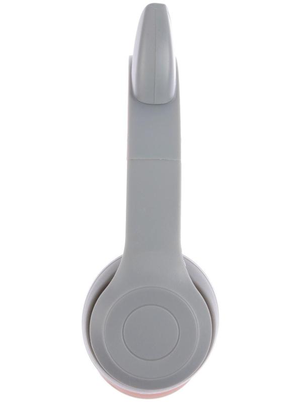 Наушники P47M, беспроводные, полноразмерные, BT, microSD, микрофон, AUX, с ушками, белые