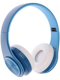 Наушники Т47, беспроводные, полноразмерные, BT, microSD, FM, микрофон, AUX, синие