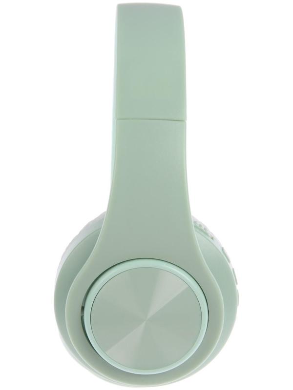 Наушники Т47, беспроводные, полноразмерные, BT, microSD, FM, микрофон, AUX, зеленые
