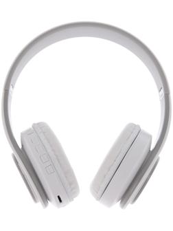 Наушники Т47, беспроводные, полноразмерные, BT, microSD, FM, микрофон, AUX, белые
