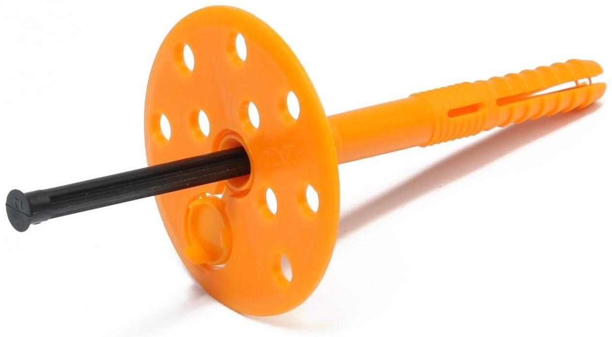 Дюбель ТУНДРА, для утеплителя, с пластиковым гвоздем, 10х90 мм, 50 шт