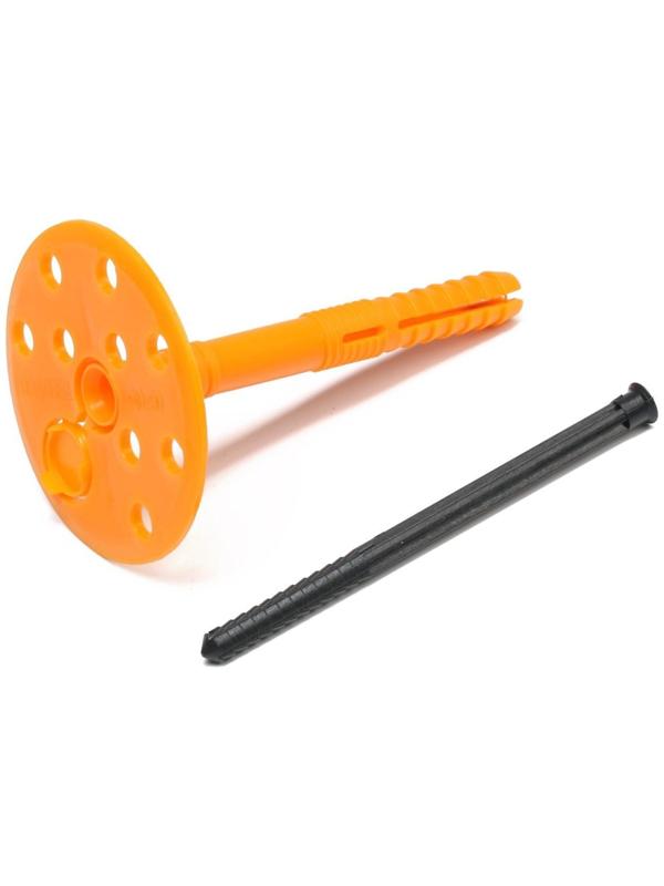 Дюбель ТУНДРА, для утеплителя, с пластиковым гвоздем, 10х90 мм, 50 шт