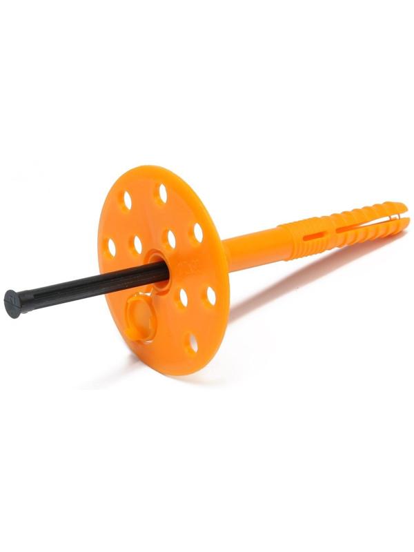 Дюбель ТУНДРА, для утеплителя, с пластиковым гвоздем, 10х90 мм, 50 шт