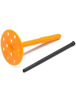 Дюбель ТУНДРА, для утеплителя, с пластиковым гвоздем, 10х110 мм, 50 шт