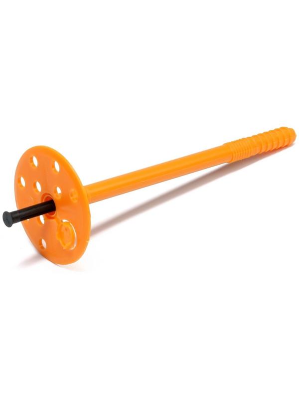 Дюбель ТУНДРА, для утеплителя, с пластиковым гвоздем, 10х160 мм, 50 шт