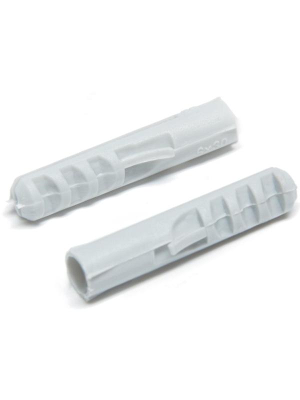 Дюбель ТУНДРА, тип S, распорный, полипропиленовый, 6х30 мм, 50 шт