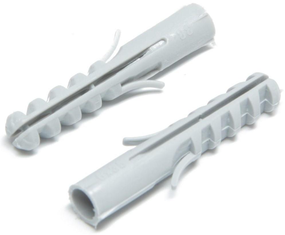 Дюбель ТУНДРА, тип S, распорный, полипропиленовый, 6х35 мм, 50 шт