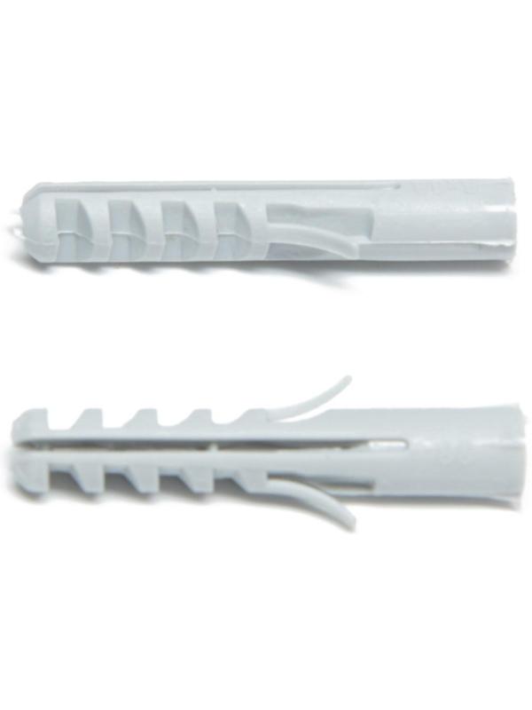 Дюбель ТУНДРА, тип S, распорный, полипропиленовый, 6х35 мм, 50 шт