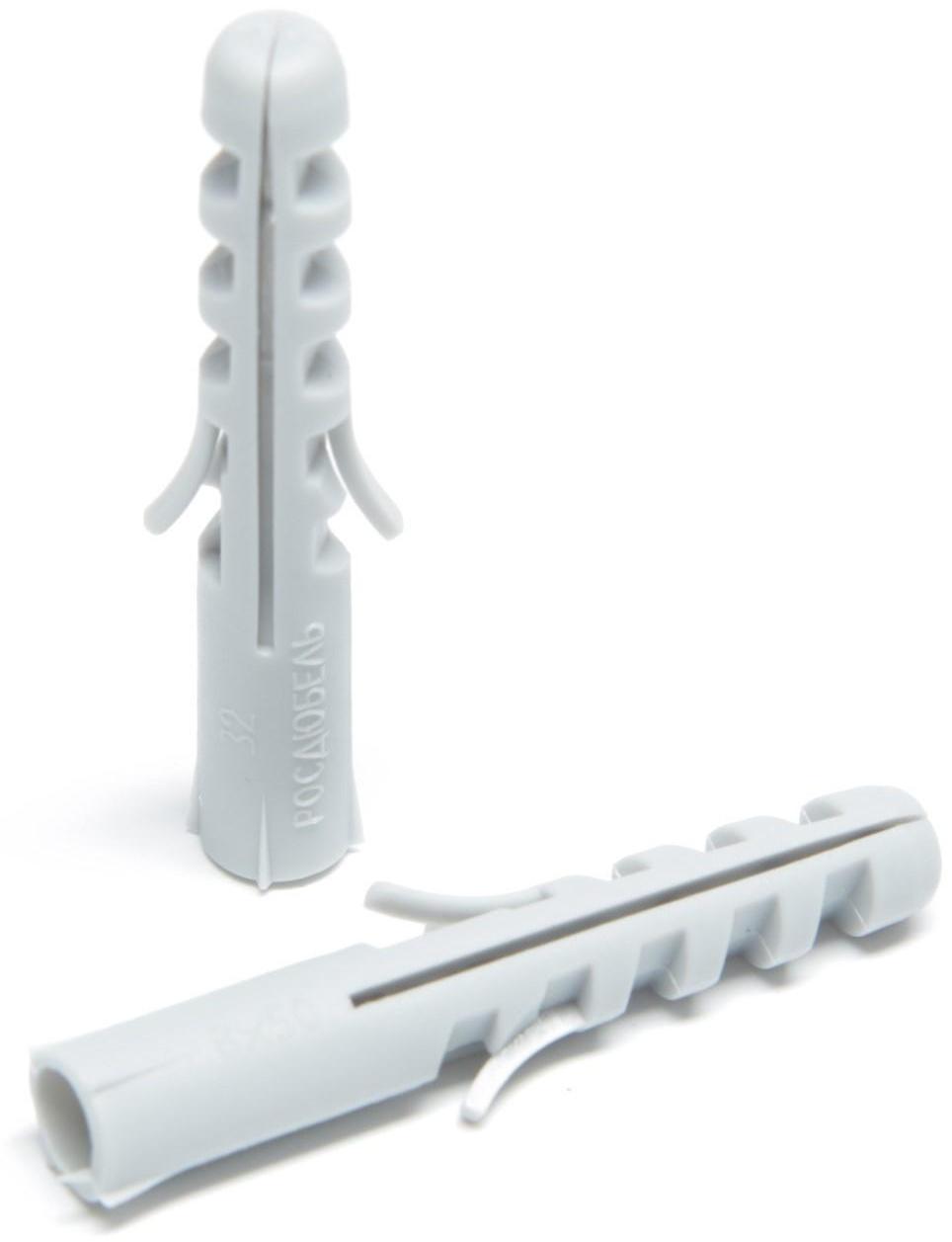 Дюбель ТУНДРА, тип S, распорный, полипропиленовый, 8х50 мм, 50 шт