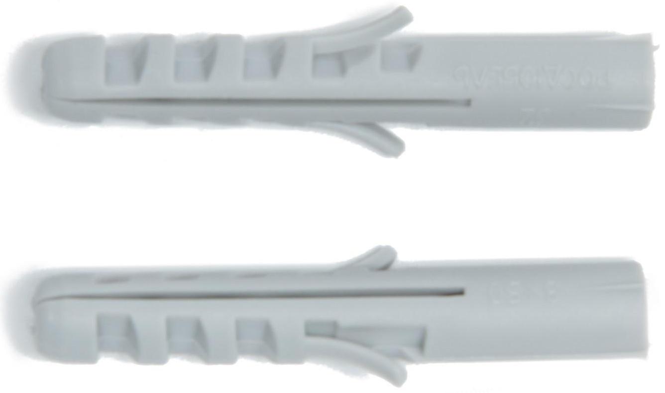 Дюбель ТУНДРА, тип S, распорный, полипропиленовый, 8х50 мм, 50 шт