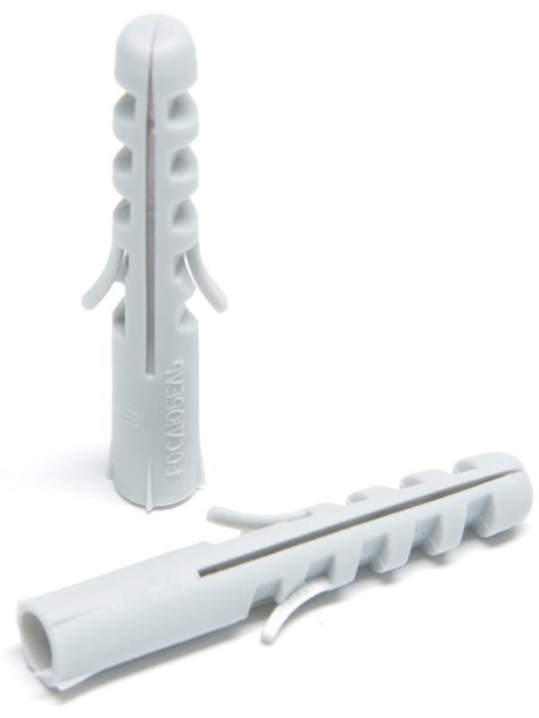 Дюбель ТУНДРА, тип S, распорный, полипропиленовый, 8х50 мм, 50 шт