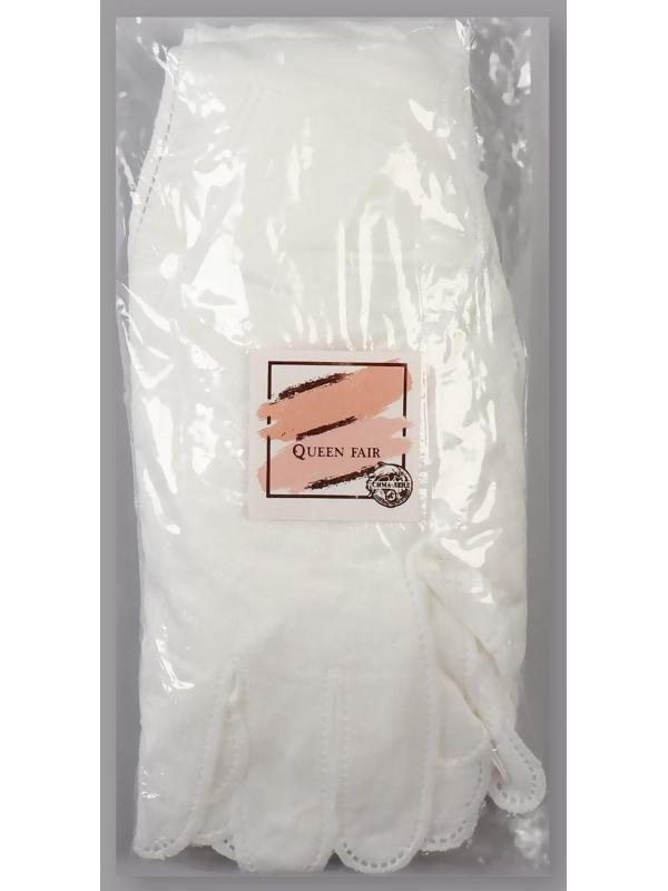 Перчатки хлопковые «Эконом», универсальный размер, пара, фасовка 12 пар, цвет белый