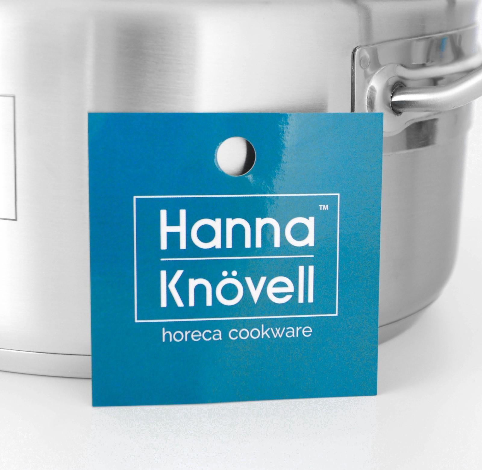 Кастрюля из нержавеющей стали Hanna Knövell с крышкой, 3 л, d=20 см, h=9,5 см, толщина стенки 0,6 мм, индукция