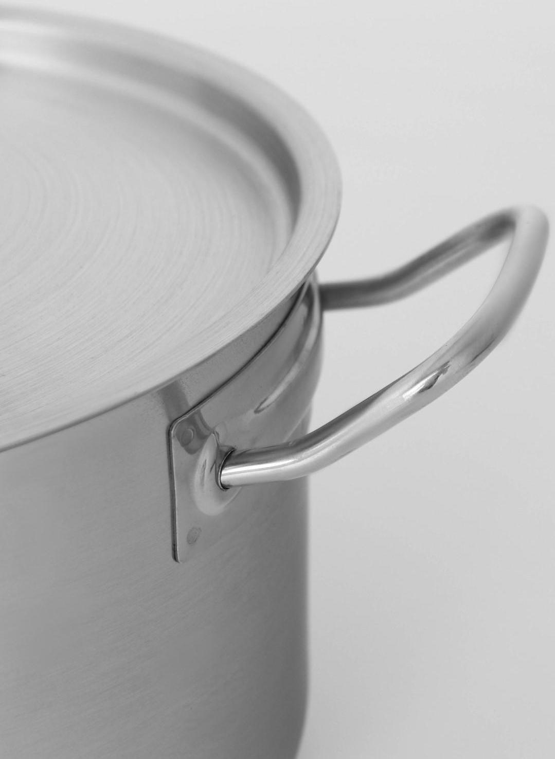 Кастрюля из нержавеющей стали Hanna Knövell с крышкой, 5 л, d=22 см, h=13 см, толщина стенки 0,6 мм, индукция