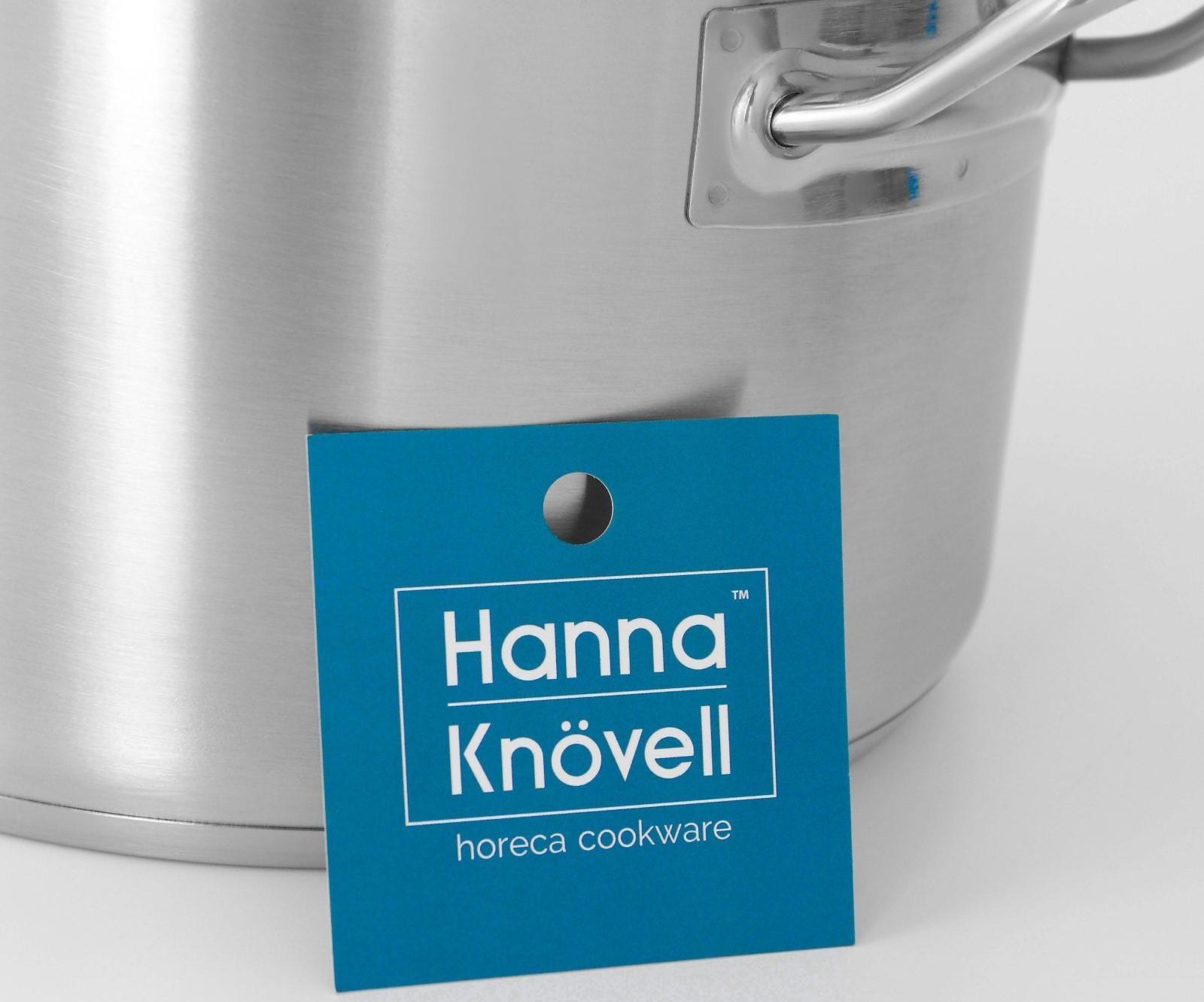 Кастрюля из нержавеющей стали Hanna Knövell с крышкой, 5 л, d=22 см, h=13 см, толщина стенки 0,6 мм, индукция